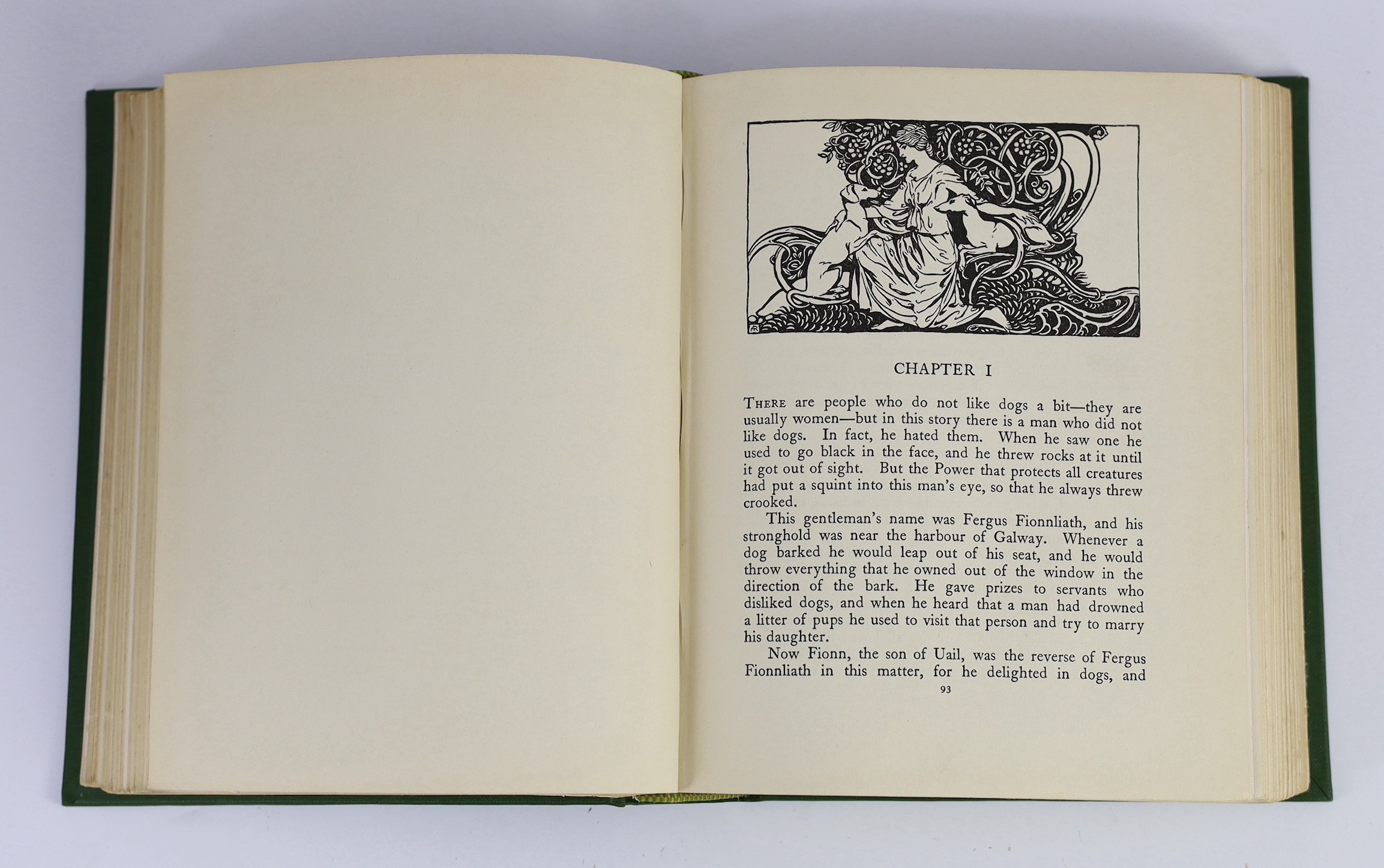 Stephens, James - Irish Fairy Tales, 1st edition, illustrated with 16 colour plates by Arthur Rackham, 8vo, original cloth, Macmillan, London, 1920, in slip case.
